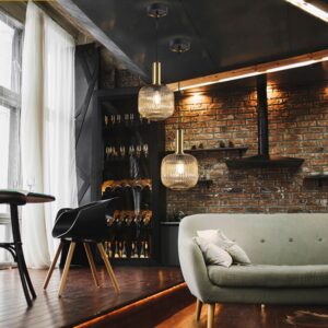 NORMA-LAMPADA A SOSPENSIONE 1L AMBRA