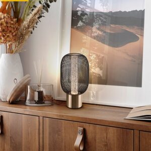 MICRON-LAMPADA DA TAVOLO ORO/NERO