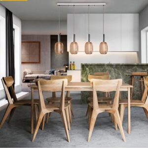 LAMPADARIO SOSPENSIONE  4L CROMO/ORO MICRON