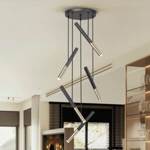 EDNA LAMPADA A SOSPENSIONE 5L NERO-ORO