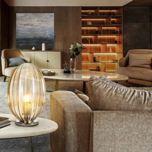 OVILA-LAMPADA DA TAVOLO 1L COGNAC 20Ø