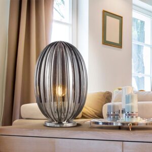 OVILA-LAMPADA DA TAVOLO 1L FUMÉ 20Ø