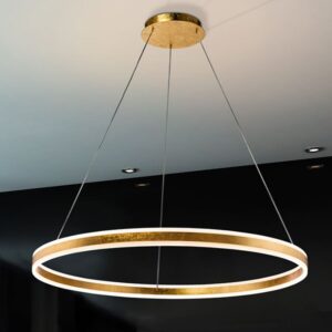 LAMPADA SOSPENSIONE  LED ·HELIA· ORO 100Ø