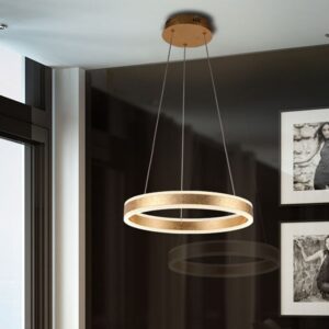 LAMPADA SOSPENSIONE LED ·HELIA· ORO 50Ø