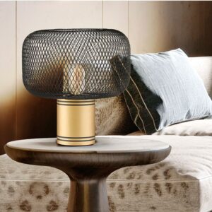 OSIRIS-LAMPADA DA TAVOLO 1L ORO-NERO