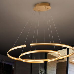 LAMPADA SOSPENSIONE ELIPSE· ORO DIMM.