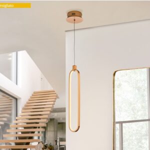 LAMPADA SOSPENSIONE 1L LED ·COLETTE· ORO ROSA