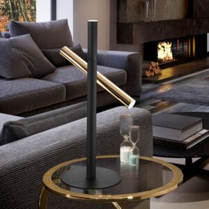 LAMPADA DA TAVOLO ·VARAS· ORO/NERO 2L