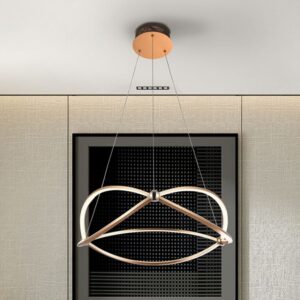 LAMPADA SOSPENSIONE LED ·OCELLIS· 60Ø ORO ROSA