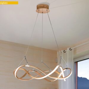 LAMPADA SOSPENSIONE LED·MOLLY· 53Ø ORO ROSA