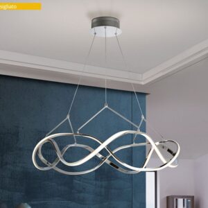 LAMPADA SOSPENSIONE LED ·MOLLY· 80Ø CROMO