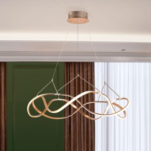 LAMPADA SOSPENSIONE LED ·MOLLY· 80Ø ORO ROSA