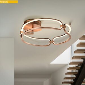 PLAFONIERA LED ·COLETTE· Ø47 ORO ROSA