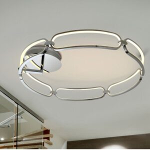 PLAFONIERA LED ·COLETTE· Ø80 CROMO