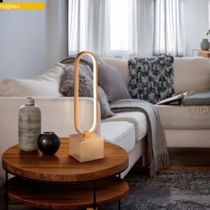 LAMPADA DA TAVOLO LED ·COLETTE· ORO ROSA