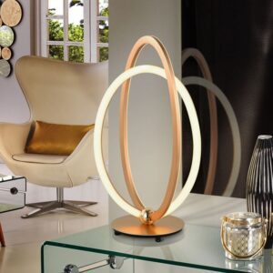LAMPADA DA TAVOLO LED·OCELLIS· ORO ROSA