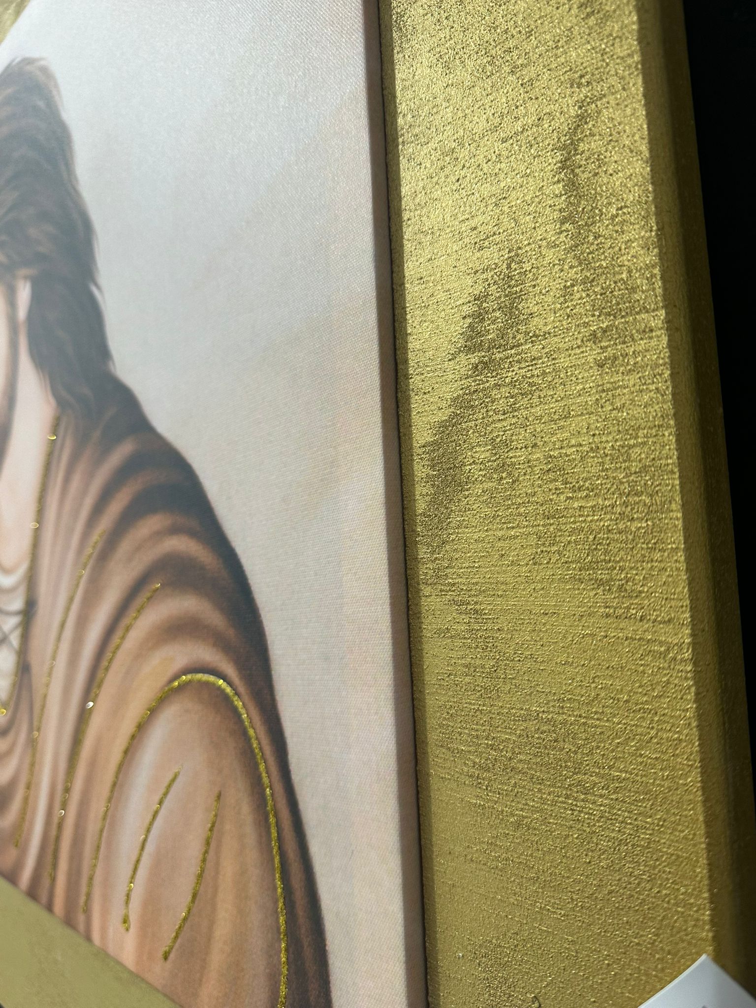 quadro sacra famiglia cornice oro