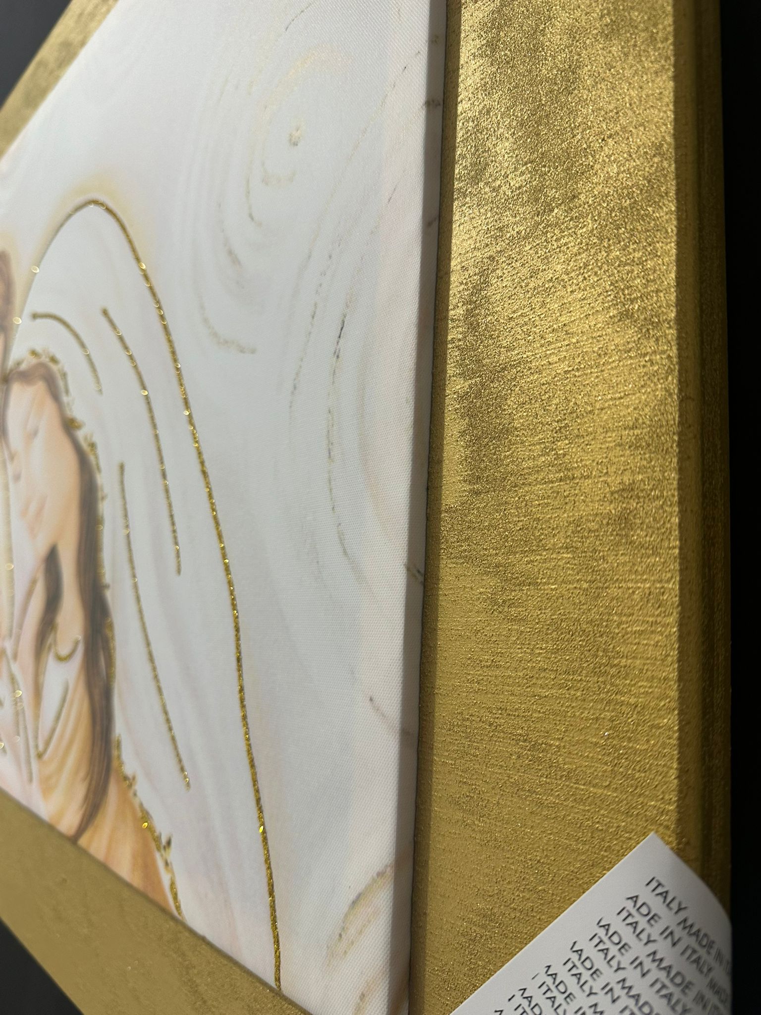 quadro sacra famiglia cornice oro