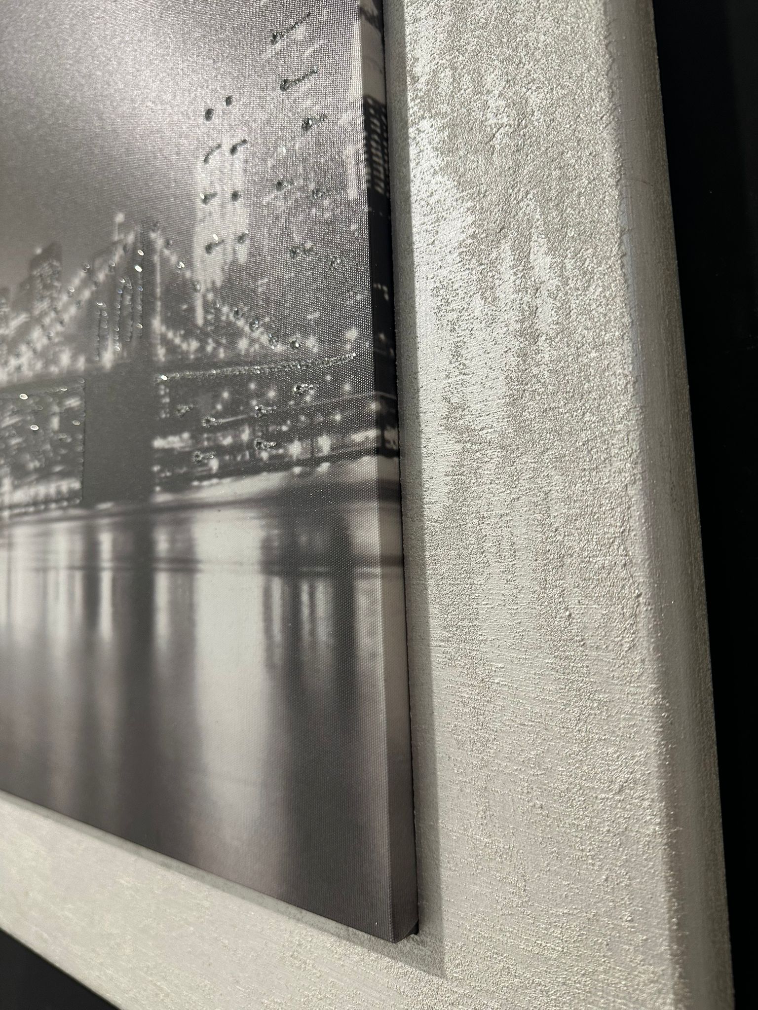 quadro con paesaggio cornice ghiaccio