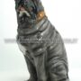 CANE-MASTINO-NAPOLETANO-SEDUTO-IN-CERAMICA-COLORATA-ANIMALI-ARREDO-CASA-152891447490
