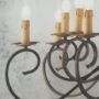 CARRARA-LAMPADARIO-SOSPENSIONE-IN-FERRO-BATTUTO-AVORIO-O-BRONZO-6-LUCI-CASA-153207155810-2