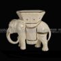 ELEFANTE-GRANDE-IN-CERAMICA-CREMA-E-ORO-CON-CRISTALLI-SWAROVSKI-ANIMALI-162873490210