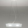 FLET-LAMPADARIO-SOSPENSIONE-RETTANGOLARE-PICCOLO-ALLUMINIO-BIANCO-OPACO-3-LUCI-163088148340