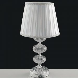 INCANTO LUME GRANDE IN VETRO E CRISTALLO CON FINITURE CROMO 1 LUCE