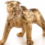 PANTERA-TIGRE-LEOPARDO-TROPICALE-SU-4-ZAMPE-CERAMICA-FOGLIA-ORO-CON-CRISTALLI-162145580680