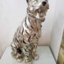 TIGRE-SIBERIANA-IN-CERAMICA-FOGLIA-ARGENTO-E-DECORI-NERO-163477907050-2