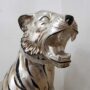 TIGRE-SIBERIANA-IN-CERAMICA-FOGLIA-ARGENTO-E-DECORI-NERO-163477907050-3