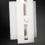ABEL-APPLIQUE-DA-PARETE-MODERNO-STRUTTURA-CROMO-CON-VETRI-BIANCHI-1-LUCE-40W-152496307021