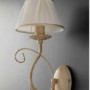APPLIQUE-IN-FERRO-BATTUTO-COLORE-AVORIOORO-CON-FREGIO-CRISTALLI-E-PARALUME-163645127221