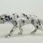 CANE-DALMATA-MEDIO-SU-4-ZAMPE-IN-CERAMICA-BIANCO-E-NERO-ANIMALI-ARREDO-CASA-152892640431