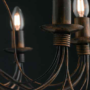 LAMPADARIO-A-5-LUCI-IN-FERRO-BATTUTO-BIANCO-CON-PARALUMI-VARI-COLORI-153452588981-3