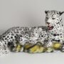 LEOPARDO-SDRAIATO-SU-SASSO-IN-CERAMICA-COLORATO-PANTERA-LEONE-TIGRE-ARREDO-CASA-152885519881