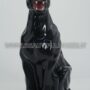 LEOPARDO-SEDUTO-IN-CERAMICA-NERA-LEONE-PANTERA-TIGRE-ARREDO-CASA-162875918371