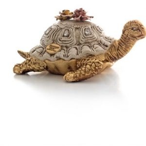 TARTARUGA FER AVORIO ORO CERAMICA CRISTALLI MOBILI ARREDO CASA SOGG. SALOTTO