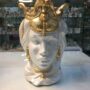 VASO-REGINA-TESTA-DI-MORO-MAXI-IN-CERAMICA-AVORIO-E-ORO-164400907091