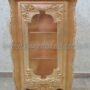 VETRINA-1-ANTA-IN-LEGNO-FOGLIA-ORO-CON-CRISTALLI-ARREDO-MOBILE-162974215141