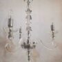 802-LAMPADARIO-SOSPENSIONE-IN-CRISTALLO-CON-FINITURE-CROMO-3-LUCI-SALA-DA-PRANZO-163283934702