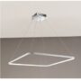 ALURING-LAMPADARIO-SOSPENSIONE-QUADRATA-PICCOLA-IN-ALLUMINIO-CROMO-OPACO-A-LED-152149595232