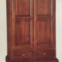 ARMADIO-A-2-ANTE-E-2-CASSETTI-IN-LEGNO-NOCE-164706688732