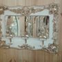CAPPOTTIERA-APPENDI-ABITI-IN-LEGNO-CON-SPECCHIO-AVORIO-E-FOGLIA-ORO-ARREDO-CASA-152280822772