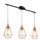 LAMPADA-A-SOSPENSIONE-3-LUCI-VINTAGE-ACCIAIO-NERO-E-RAME-SALONE-CAMERA-CUCINA-162054044102