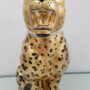 PANTERA-GHEPARDO-LEOPARDO-MACULATA-CERAMICA-FOGLIA-ORO-STATUA-SCULTURA-CRISTALLI-152547002902