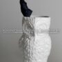 PORTAOMBRELLI-CIVETTA-IN-CERAMICA-BIANCA-ARREDO-CASA-SOGGIORNO-162877270932