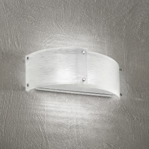 5994 APPLIQUE MODERNO CROMO LUCIDO CON VETRO SATINATO 2 LUCI