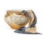 CACHEPOT-VASO-MEDIO-CON-PUTTI-ANGELI-IN-RILIEVO-IN-CERAMICA-FOGLIA-ORO-AVORIO-162160794963