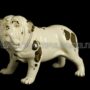 CANE-BULLDOG-IN-CERAMICA-COLOR-CREMA-E-ORO-CON-CRISTALLI-SWAROVSKI-162870049173